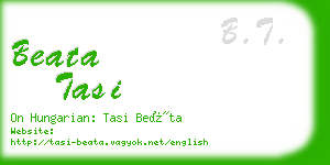 beata tasi business card